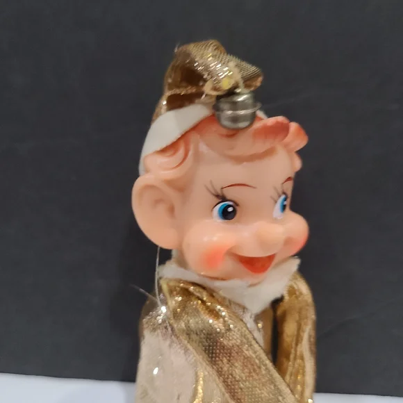 Vintage knee hugger Elf gold with  bells - Picture 2 of 8